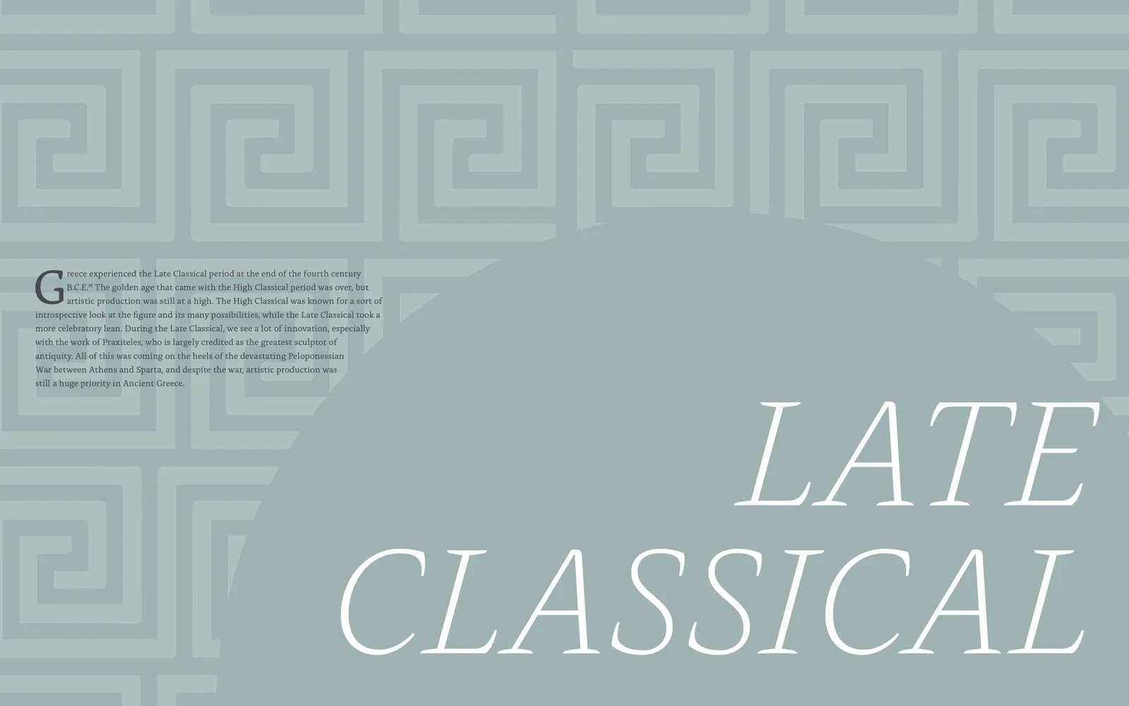 Late Classical period. Hellas Late Classical period divider spread